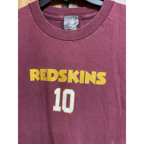 Robert Griffin III Washington Redskins Shirt XL Short Sleeve NFL Tee Vtg #10 - Picture 2 of 11